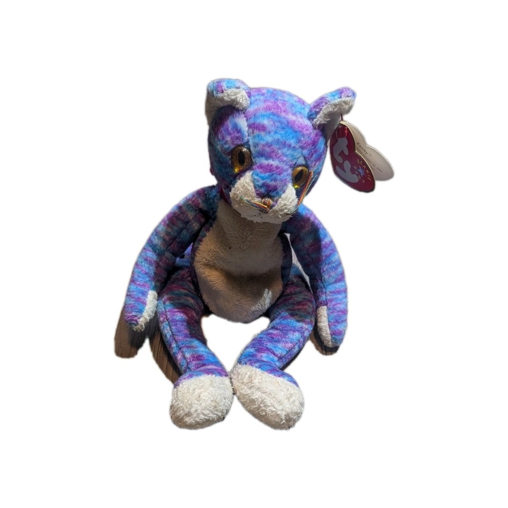 Ty Beanie Baby Kooky the Cat DOB October 24, 2000 MWMT